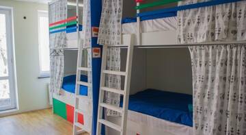 Кровать в общем 10-местном номере для мужчин и женщин в Гостинице ID Hostel Rostov-on-Don